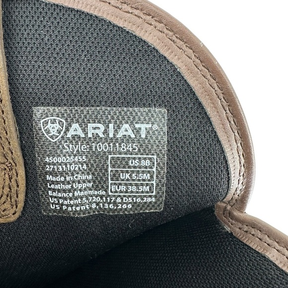 Ariat Terrain pull on waterproof Dark Brown Leather Boots - Picture 4 of 6